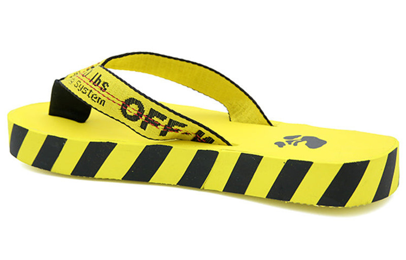 Off-White Off-White Flip Flops 'Graphic Print - Yellow' OMIA131F20MAT0011810 outlook