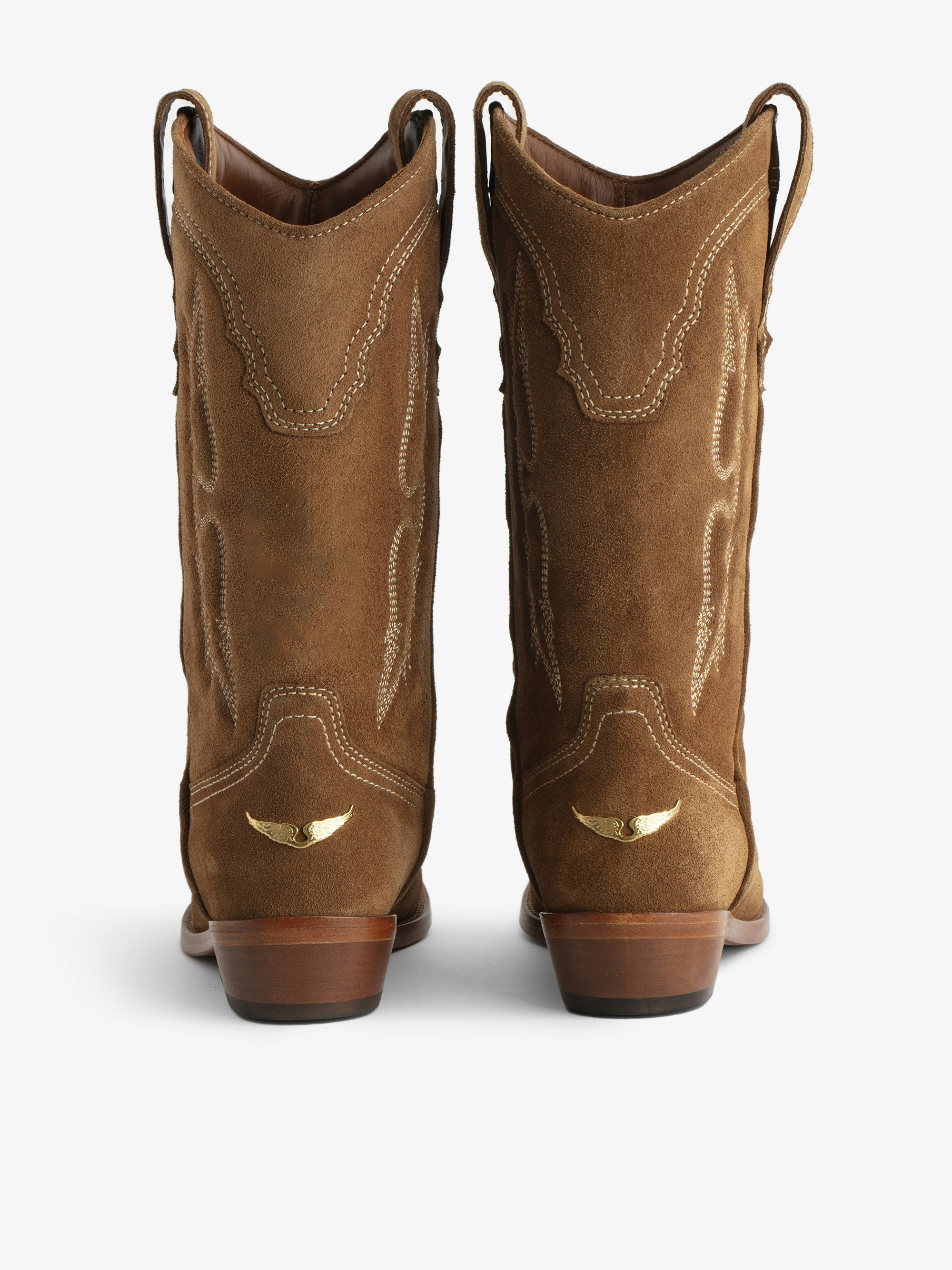 Tex Western Suede Boots - 5