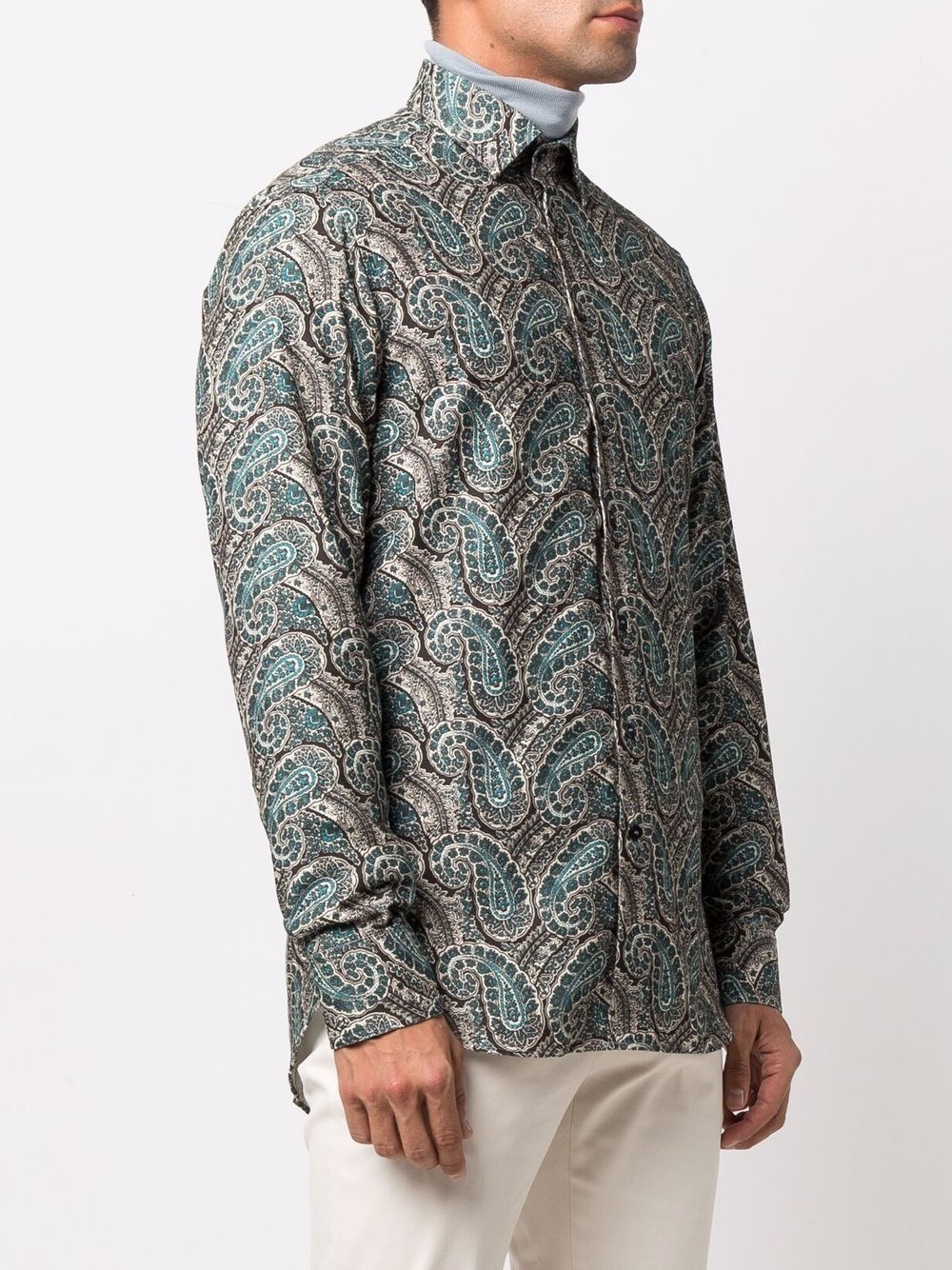 paisley-print long-sleeve shirt - 3