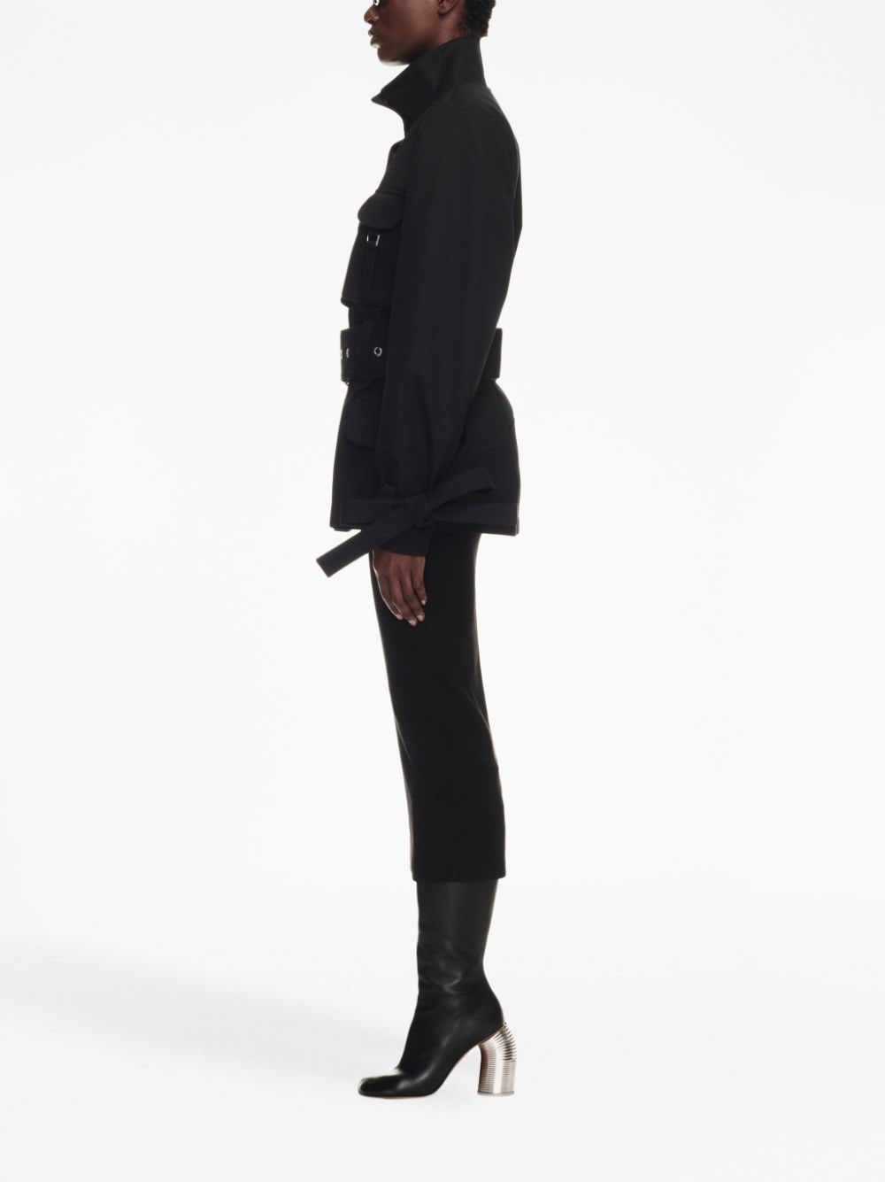 belted-waist jacket - 3