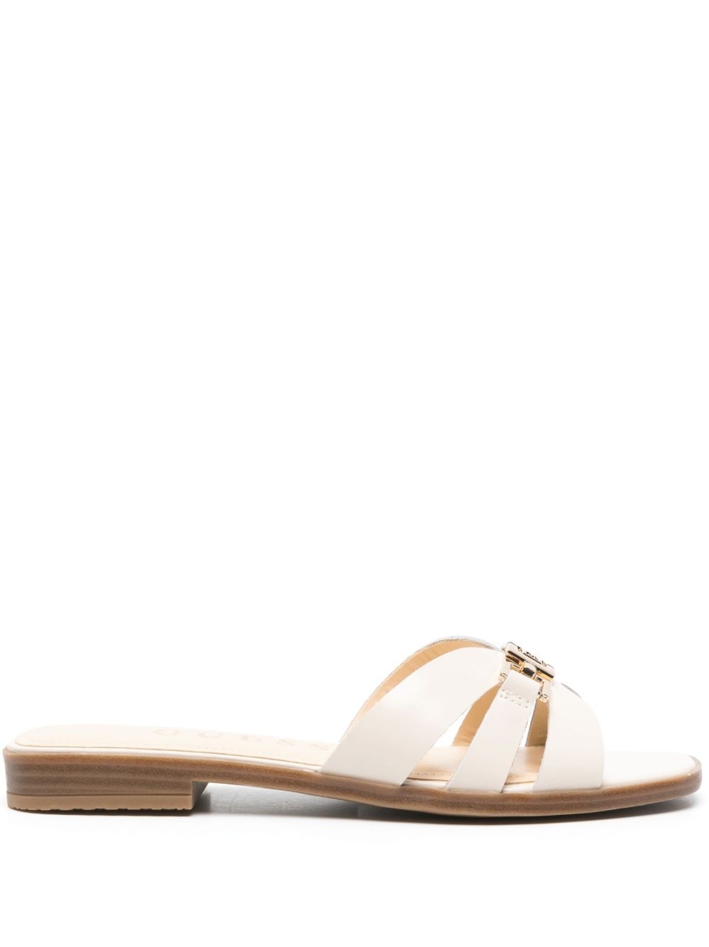 leather slides - 1