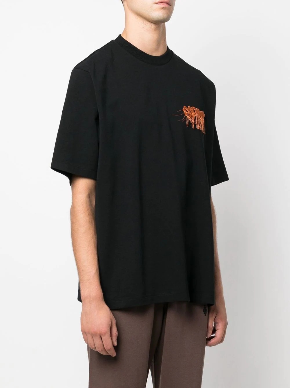 logo-embroidered oversized T-shirt - 3