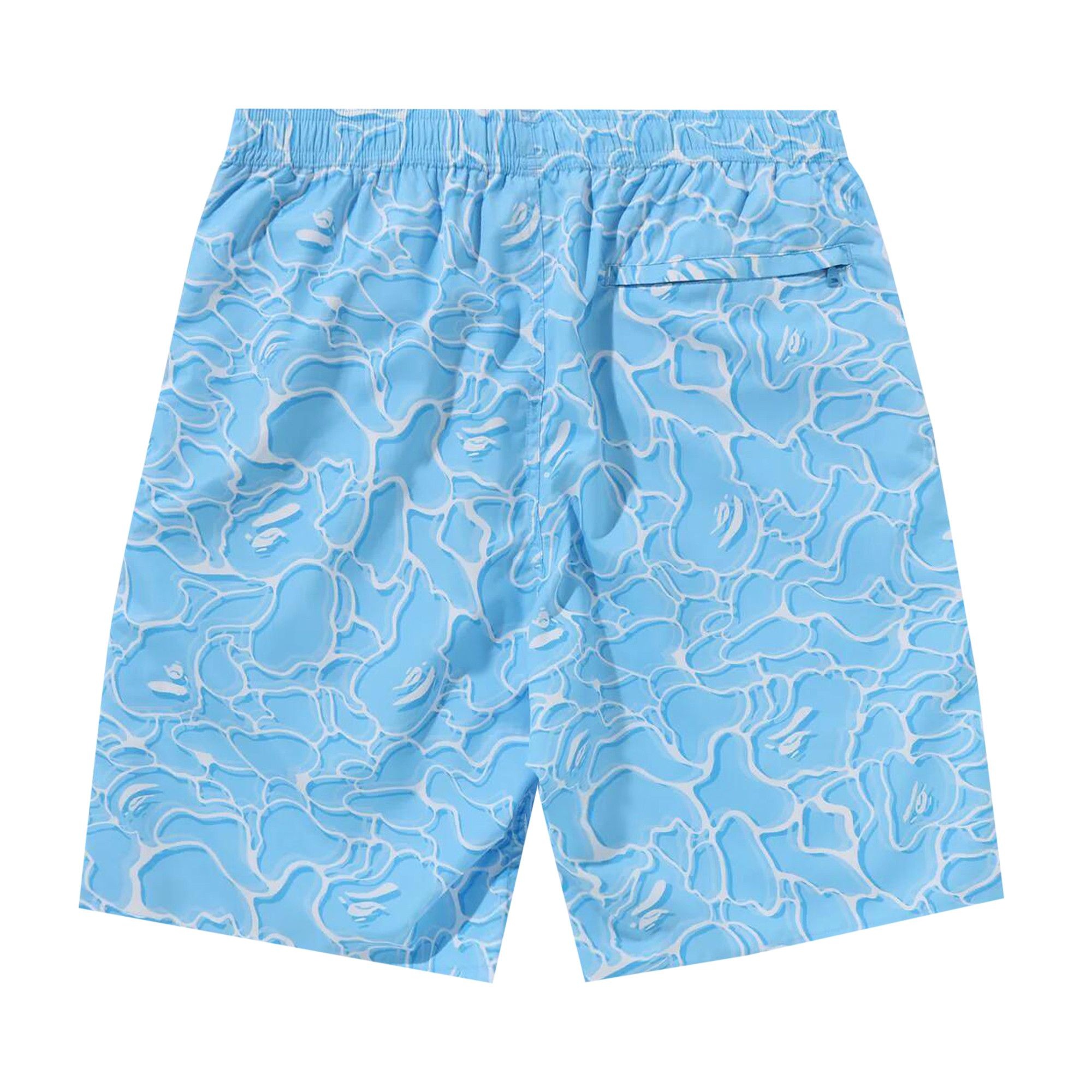 BAPE ABC Sea Surface Camo Beach Shorts 'Blue' - 2