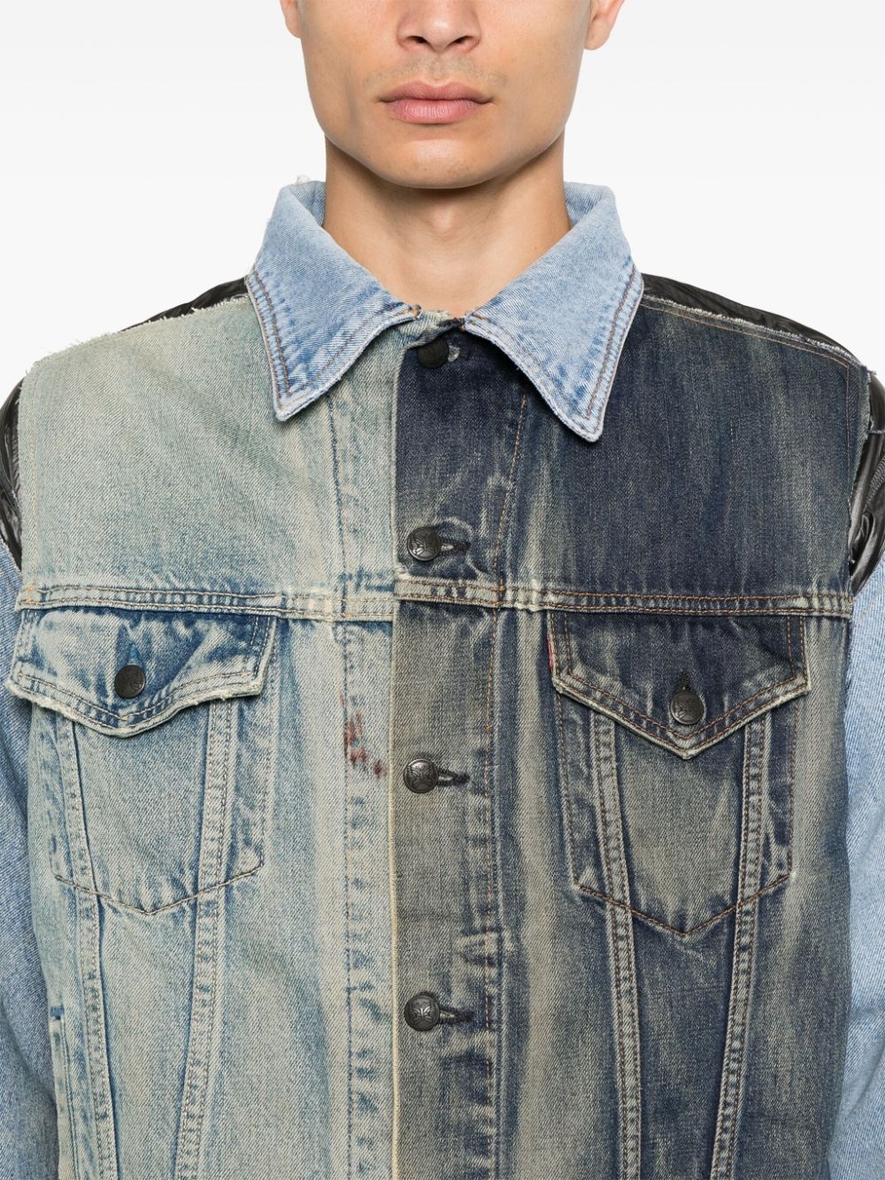 patchwork jacket - 5