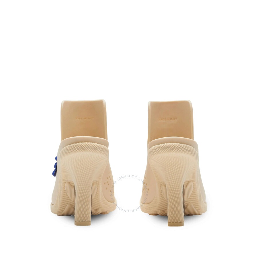 Burberry Highland Equestrian Knight Square-Toe Mules - 3
