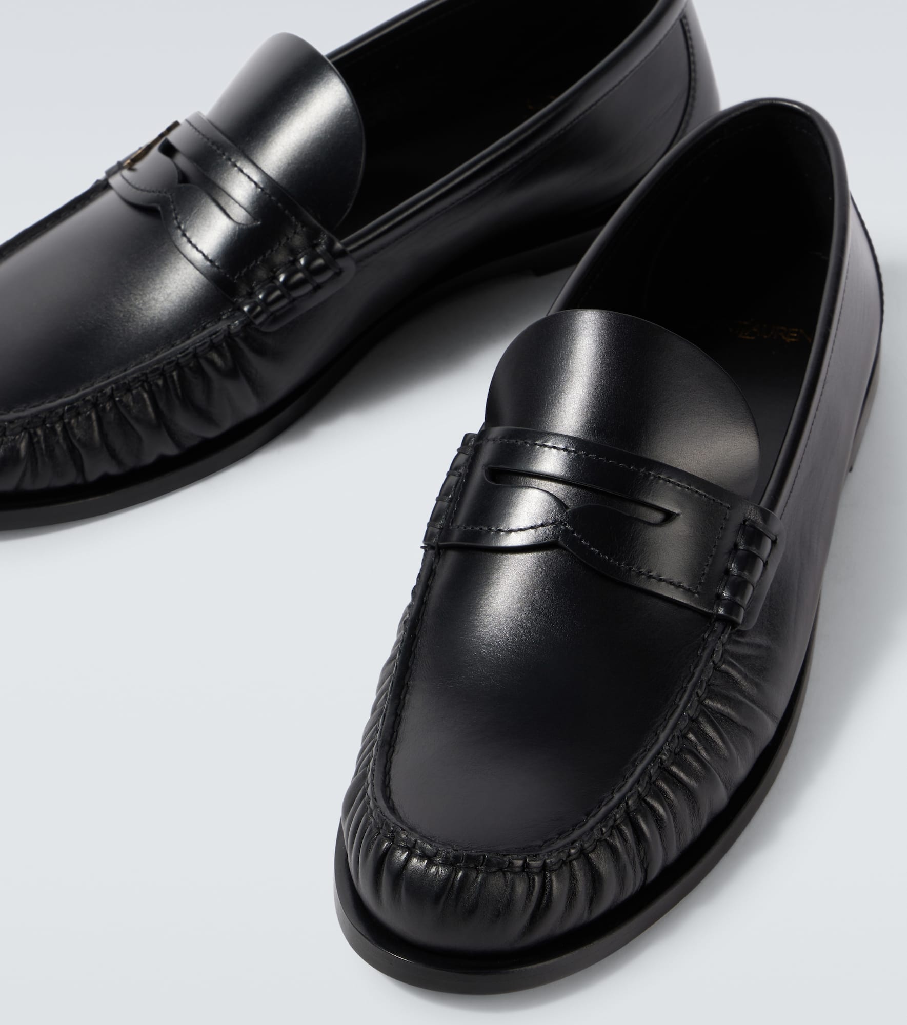 Laurent leather penny loafers - 3