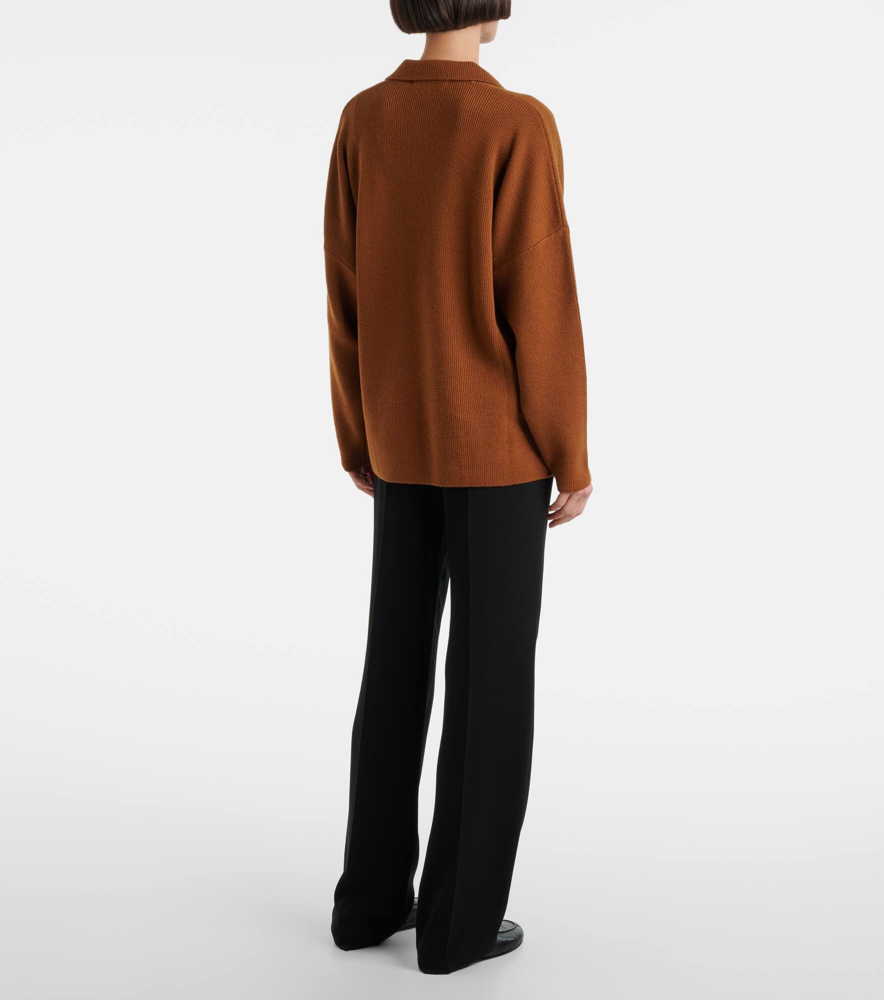 Louise wool and cashmere polo sweater - 3