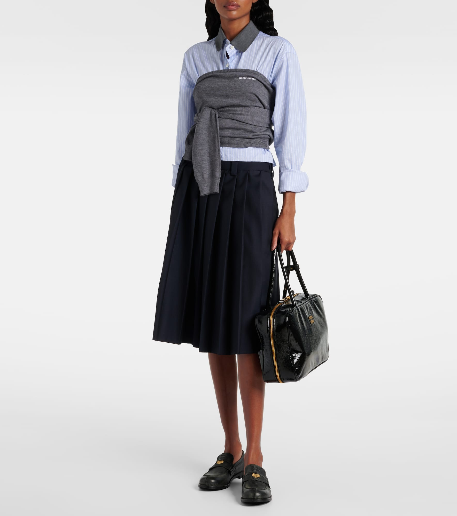 Beau patent leather tote bag - 5