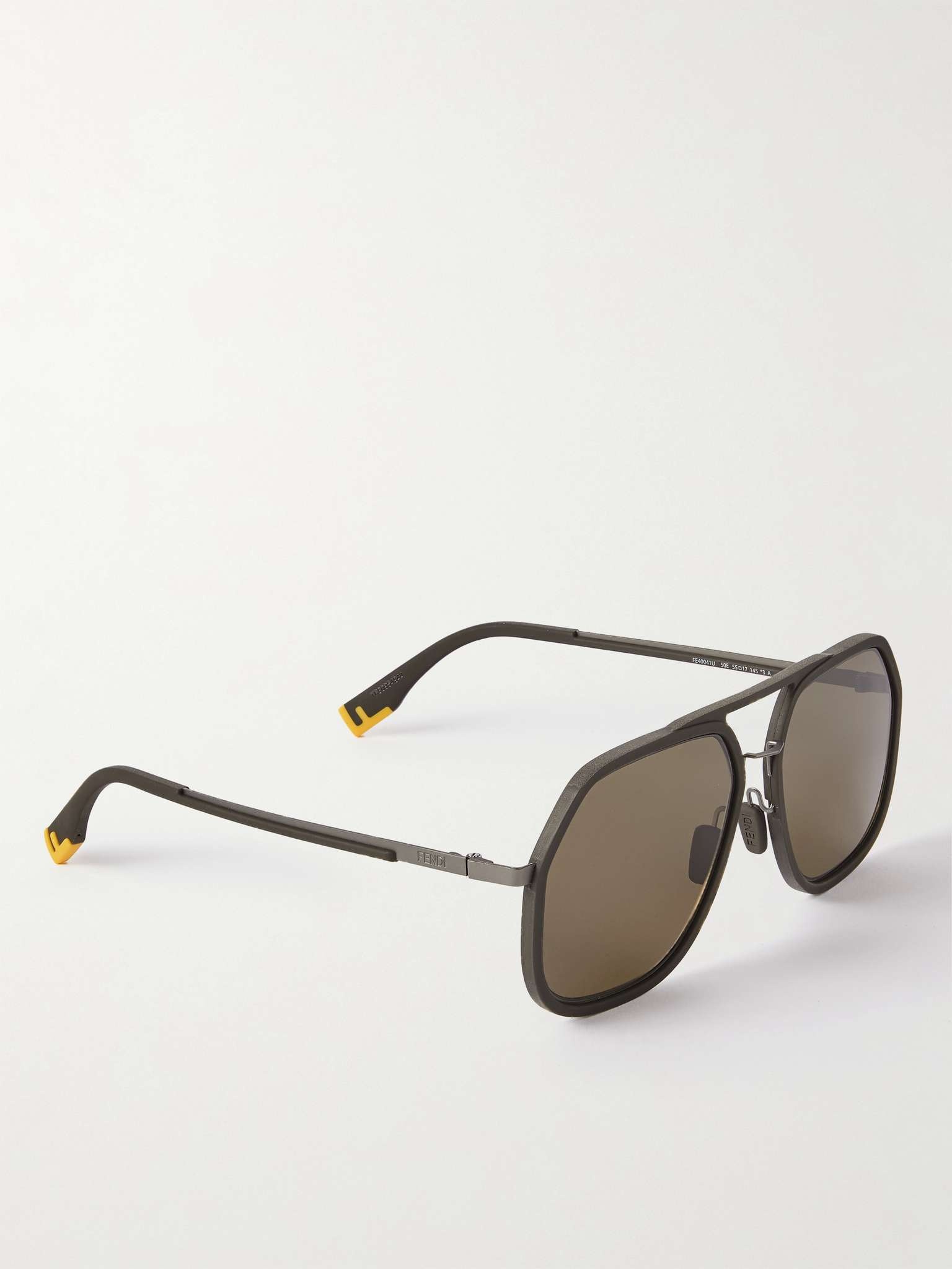 Aviator-Style Resin and Gold-Tone Sunglasses - 3