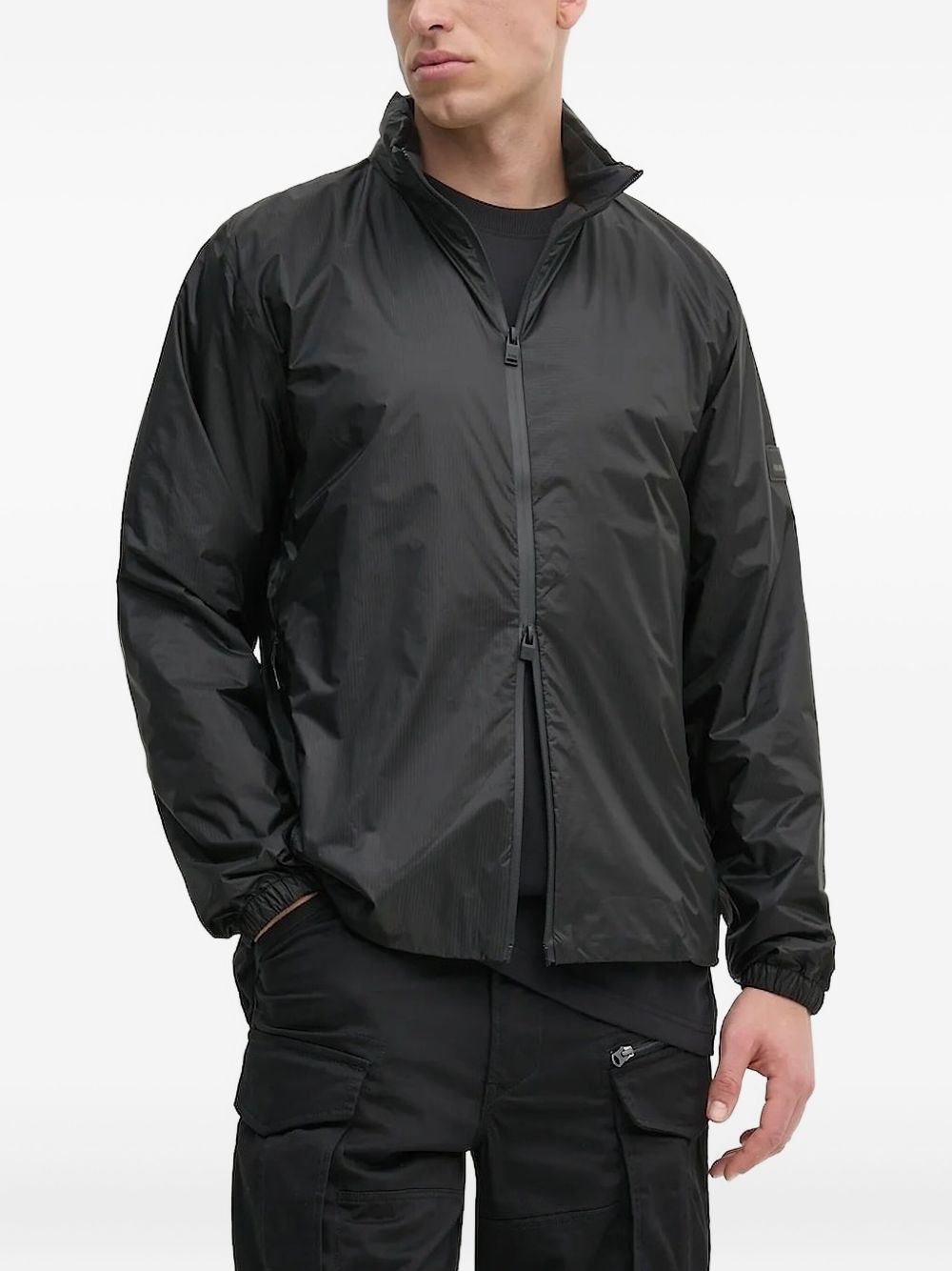 zip-front stand-collar lightweight jacket - 3