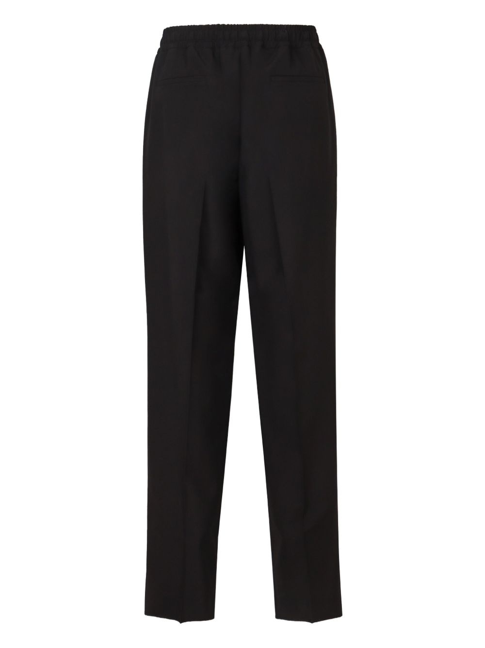 virgin wool straight-leg trousers - 2