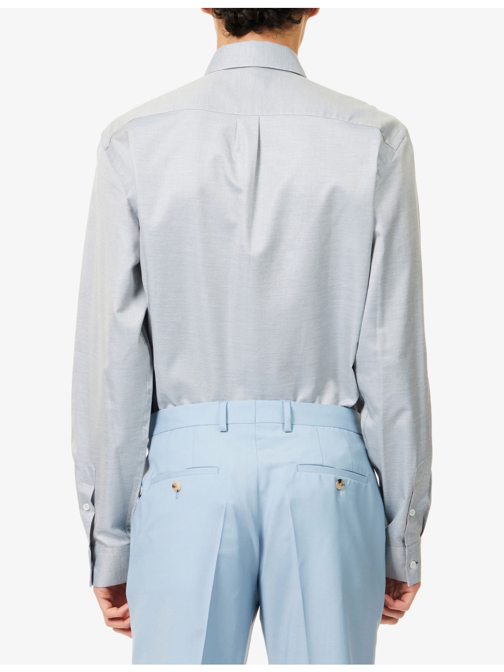 Casual-Fit Long-Sleeves Cotton Shirt - 4