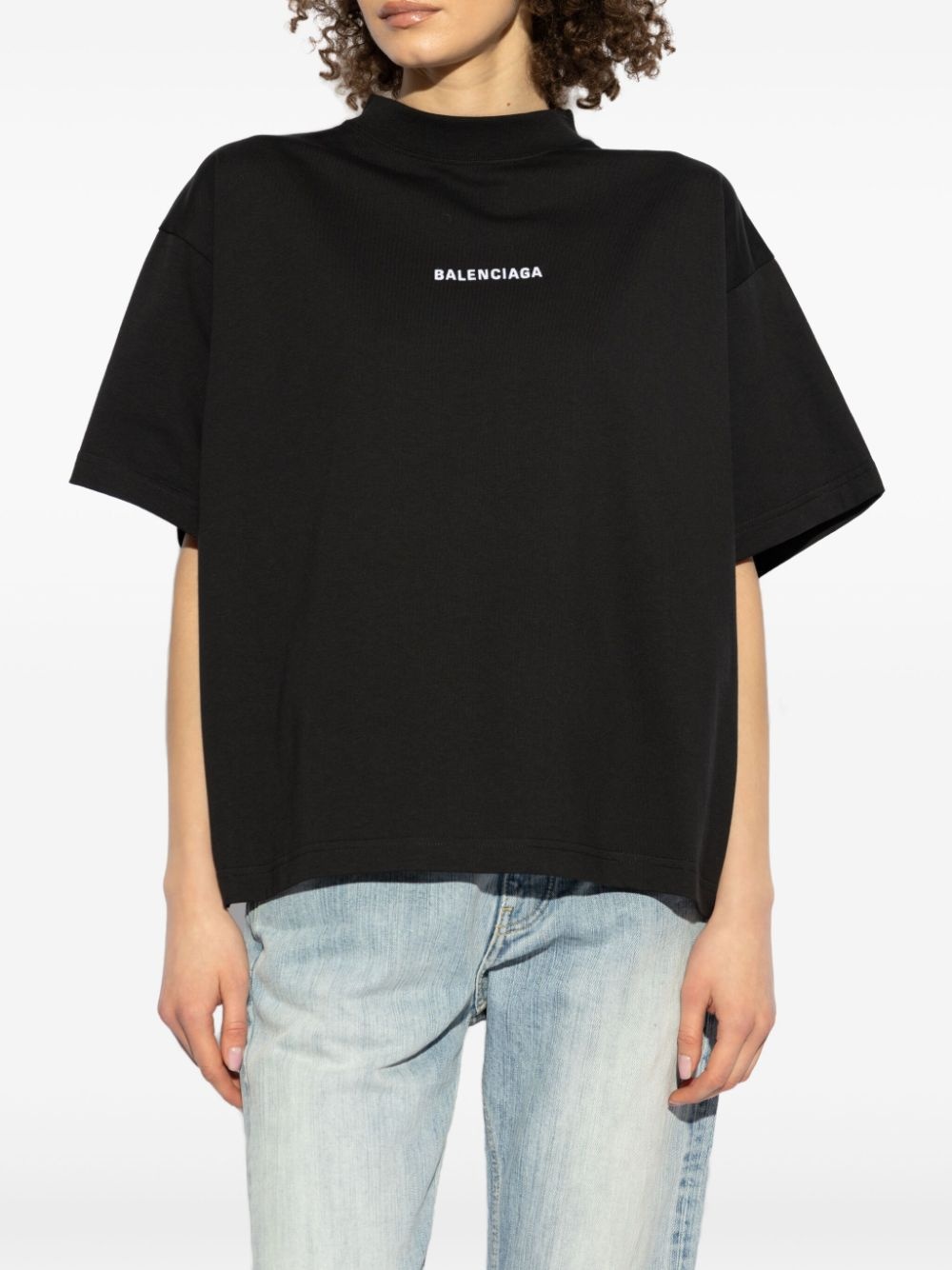 logo-embroidered T-shirt - 3