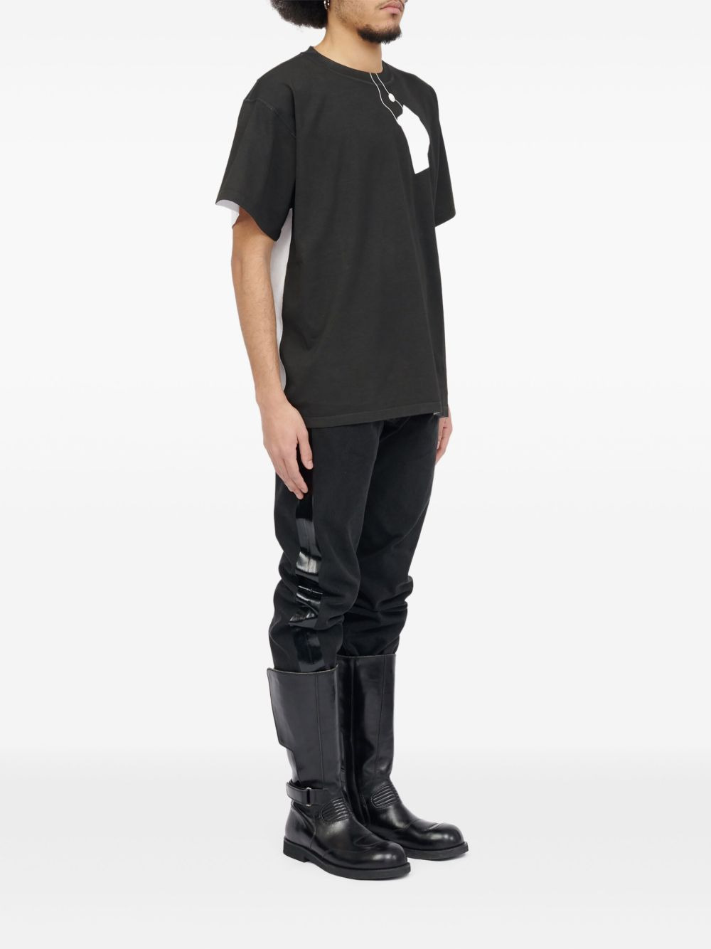 tag-print T-shirt - 7