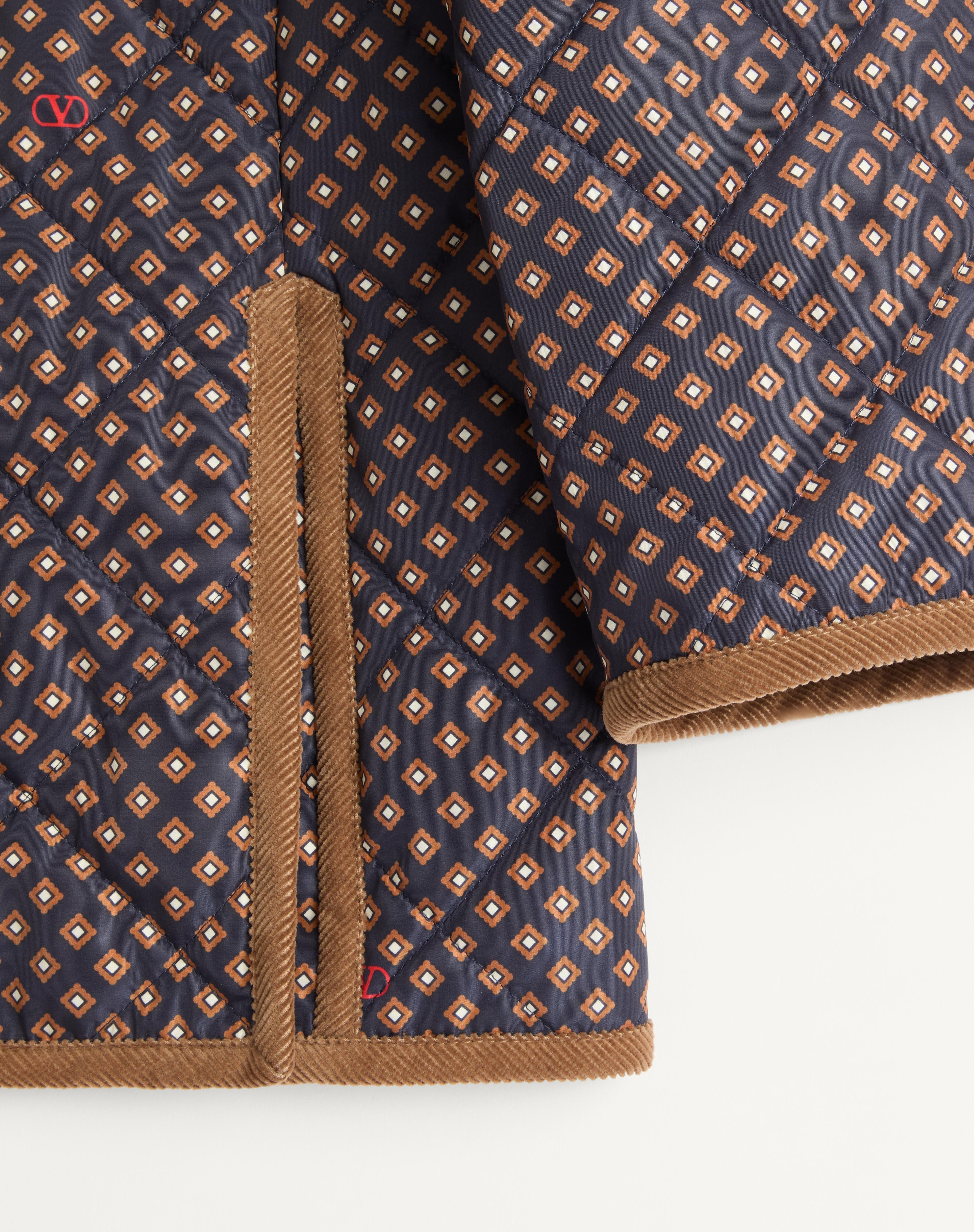 QUILTED NYLON JACKET WITH OPTICOOL PRINT - 7