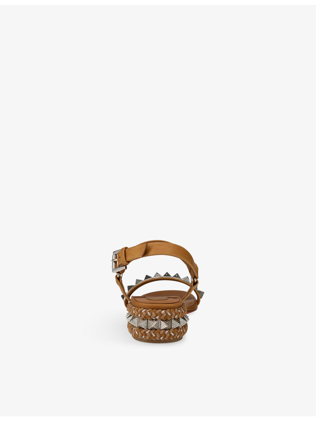 Pyrasand 30 Stud-Embellished Leather Heeled Sandals - 4