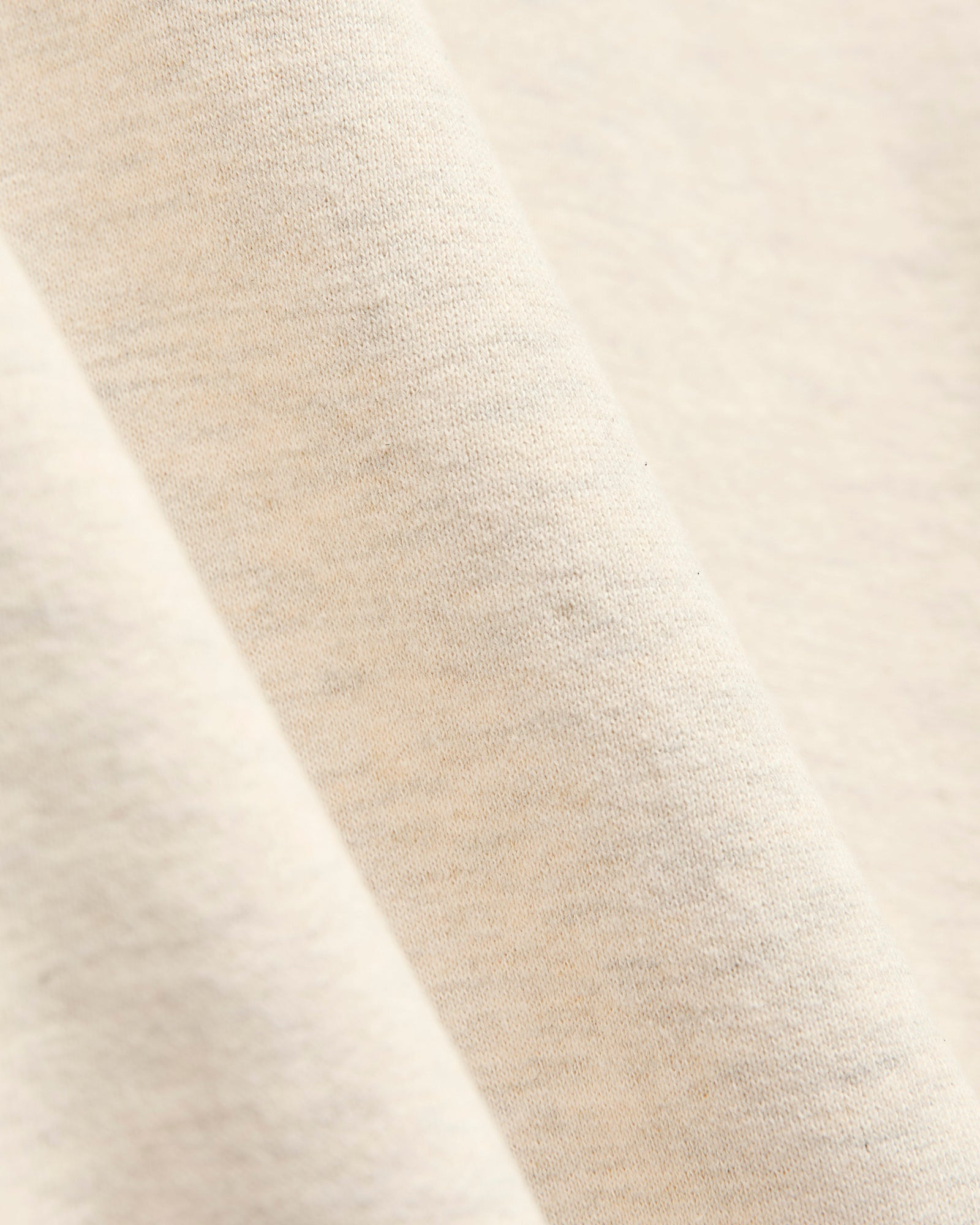 Azuma-Knit Fleece Crewneck Sweater in Oatmeal - 6