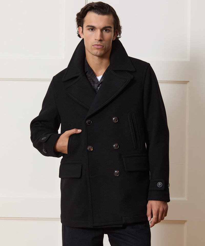 TODD SNYDER Italian Wool-Cashmere Peacoat outlook