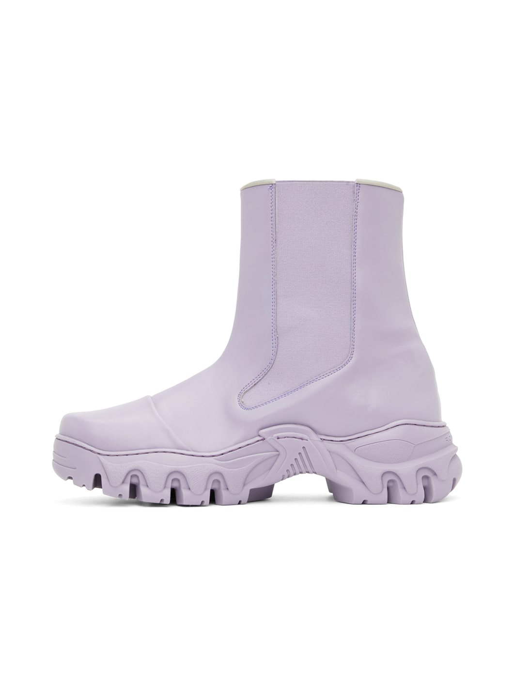Purple Boccaccio II Apple Leather Chelsea Boots - 3