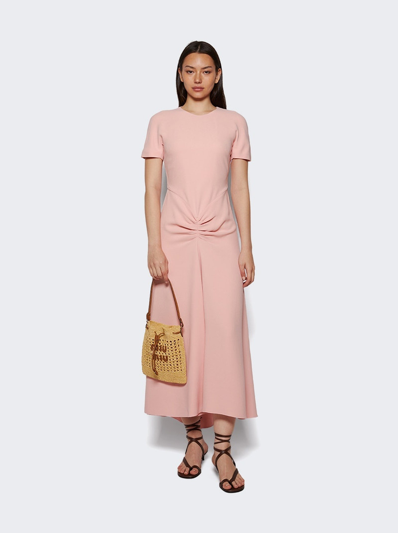 Gathered Detail T-shirt Midi Dress Antique Pink 5