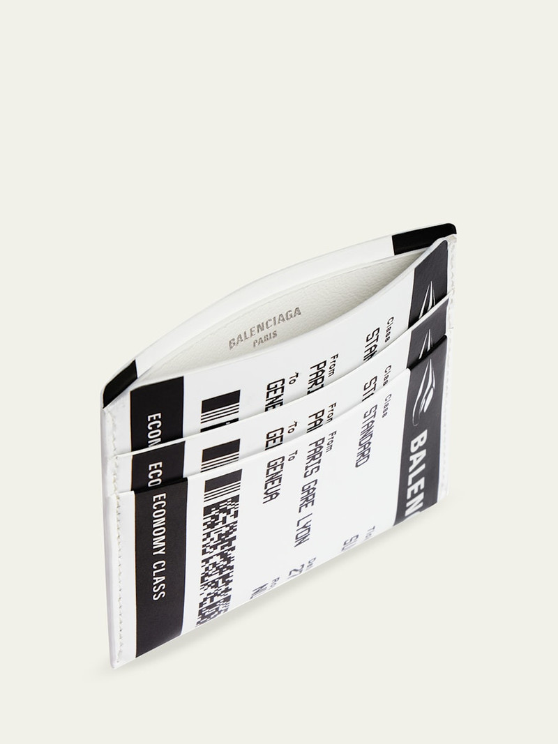 BALENCIAGA Men's Passport Boarding Pass Calfskin Card Holder outlook