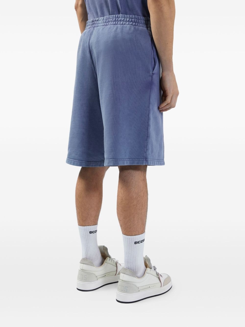 stone-washed track shorts - 5
