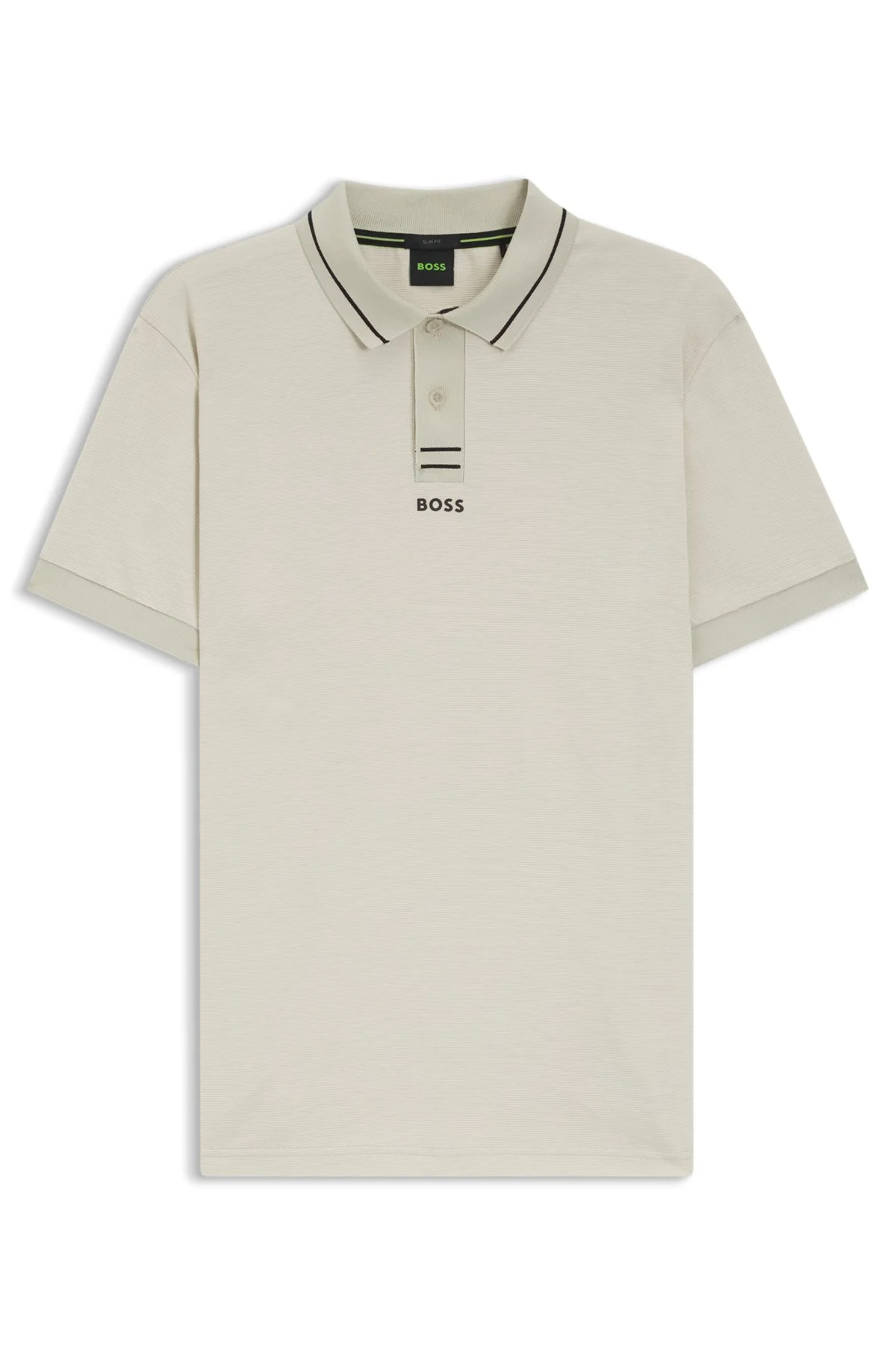 CENTRED-LOGO SLIM-FIT POLO SHIRT IN COTTON PIQUÉ - 1