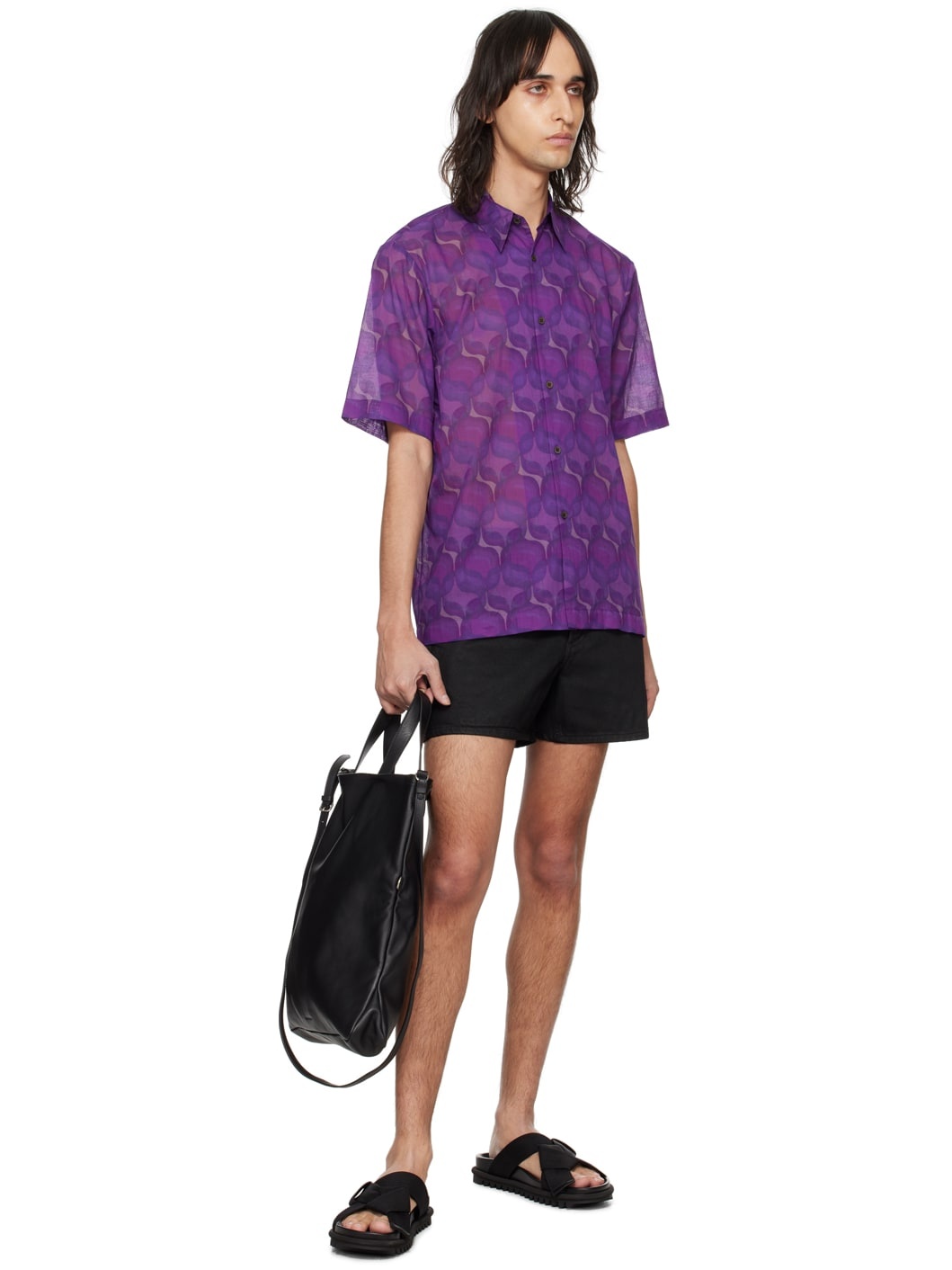 Purple Graphic Shirt - 4