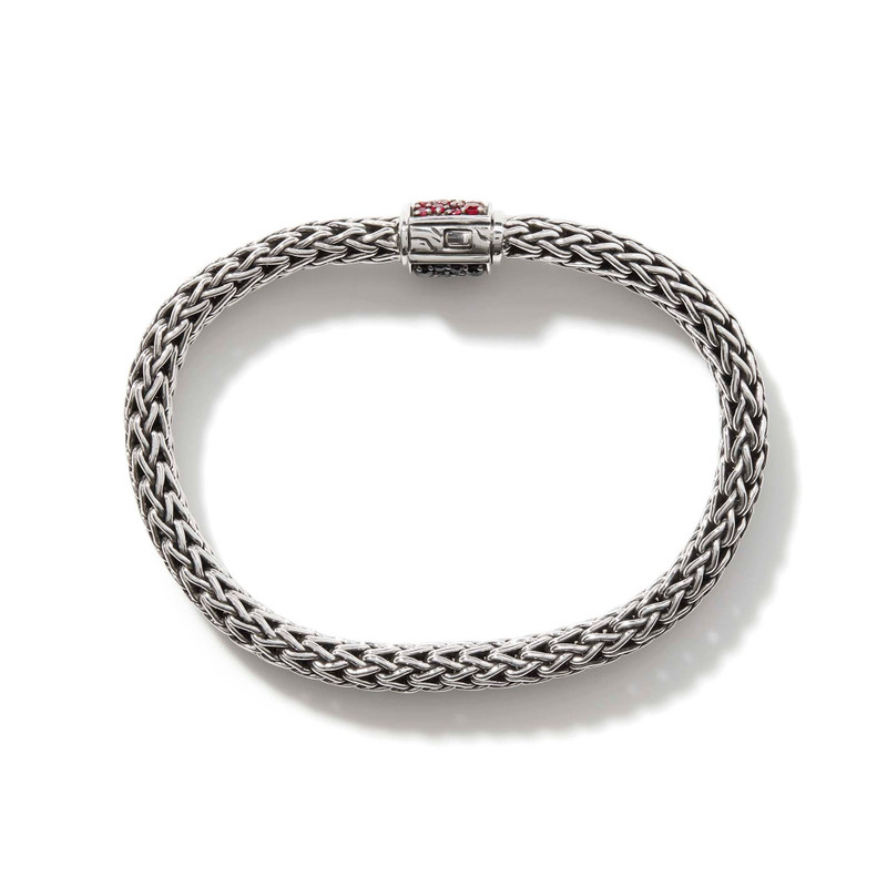 Icon Bracelet, Sterling Silver, Reversible Gemstones, 6.5MM 5