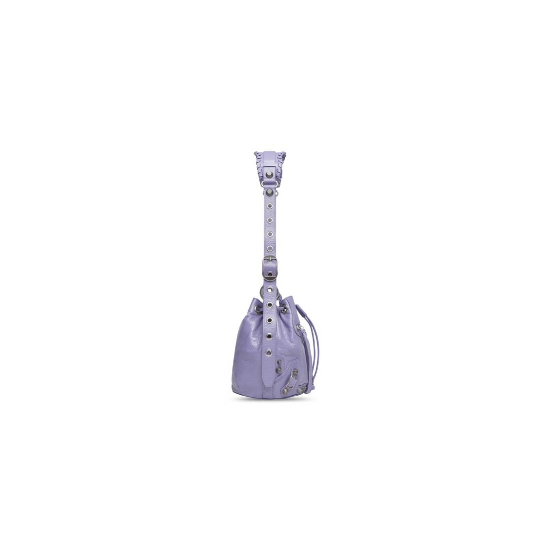 Women's Le Cagole Xs Bucket Bag  in Lilac - 4