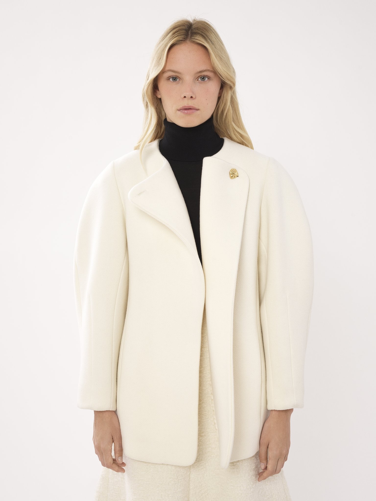 SHORT WRAP COAT - 3