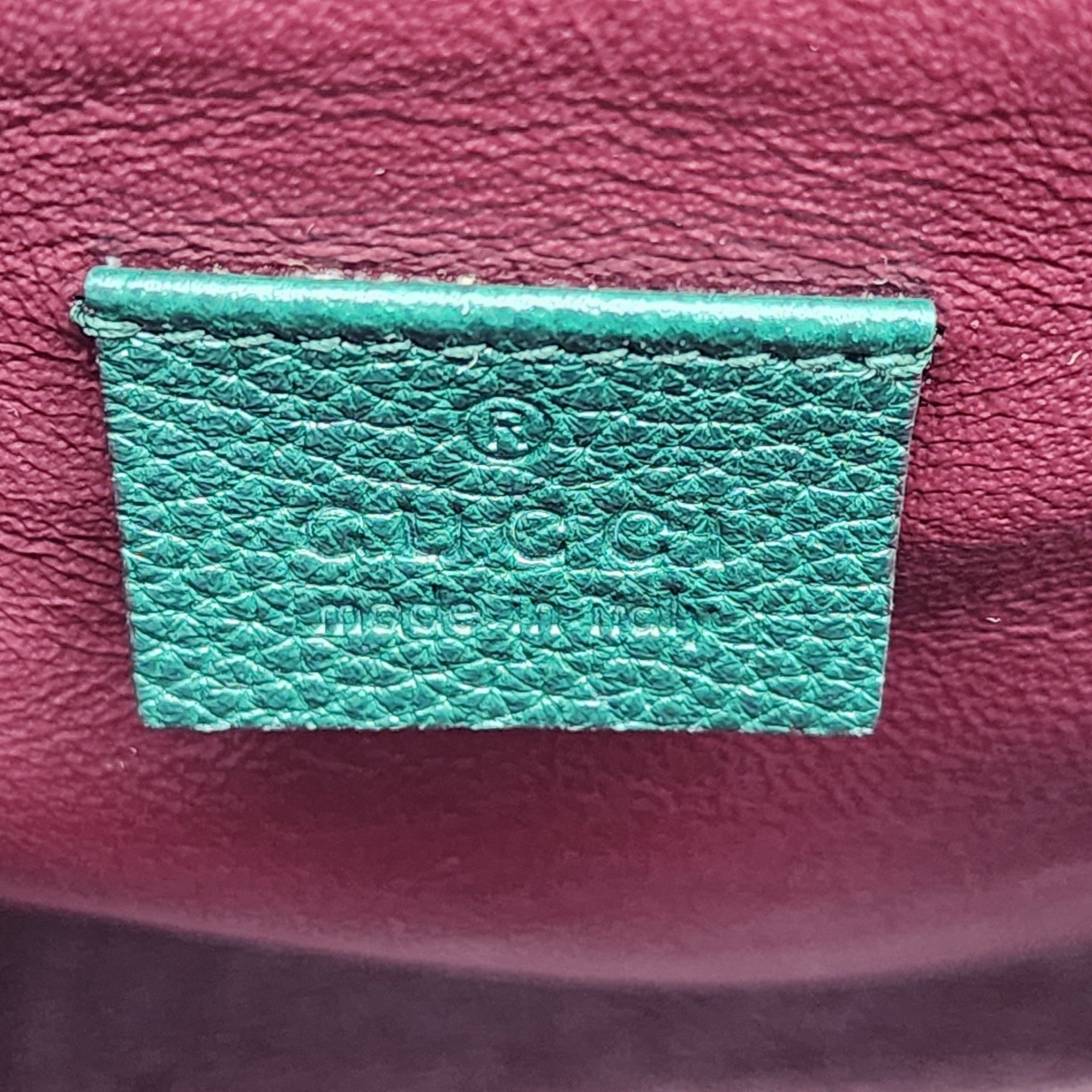 Gucci Medium Zumi Top Handle Bag in Green - 13