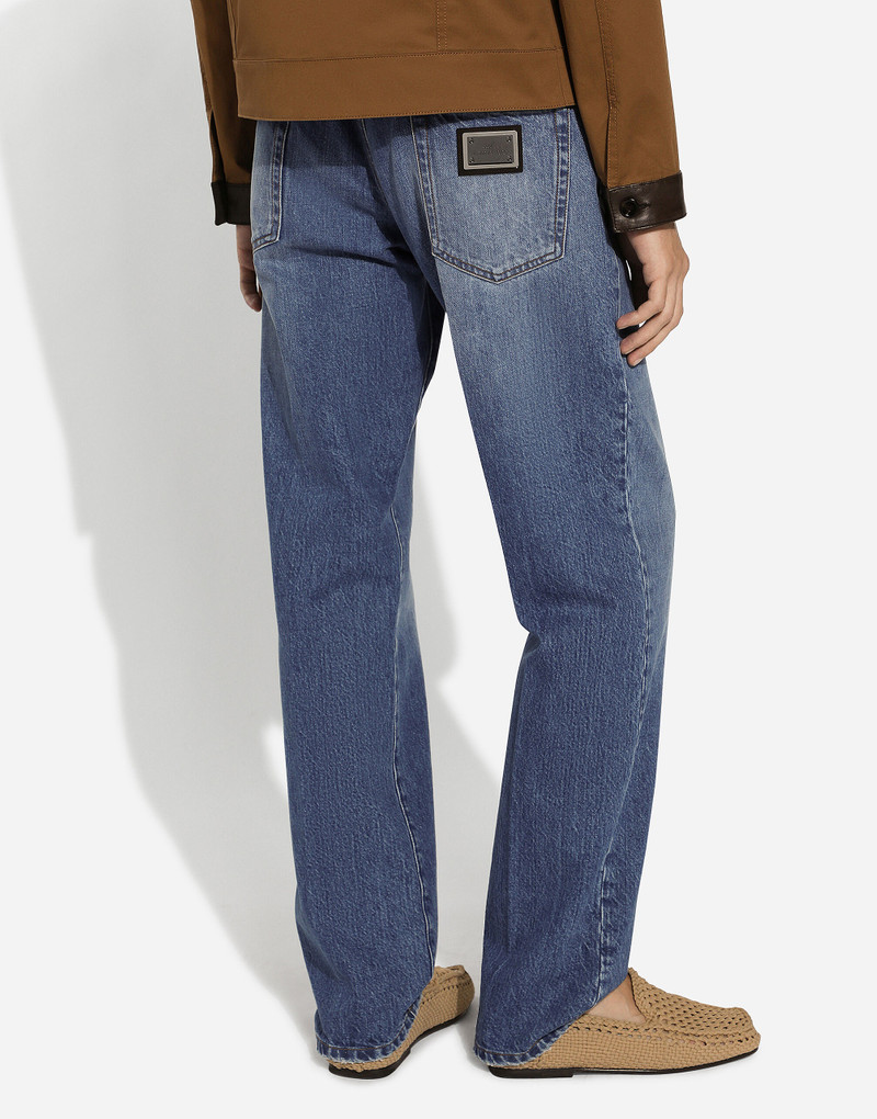 Classic blue denim jeans 4