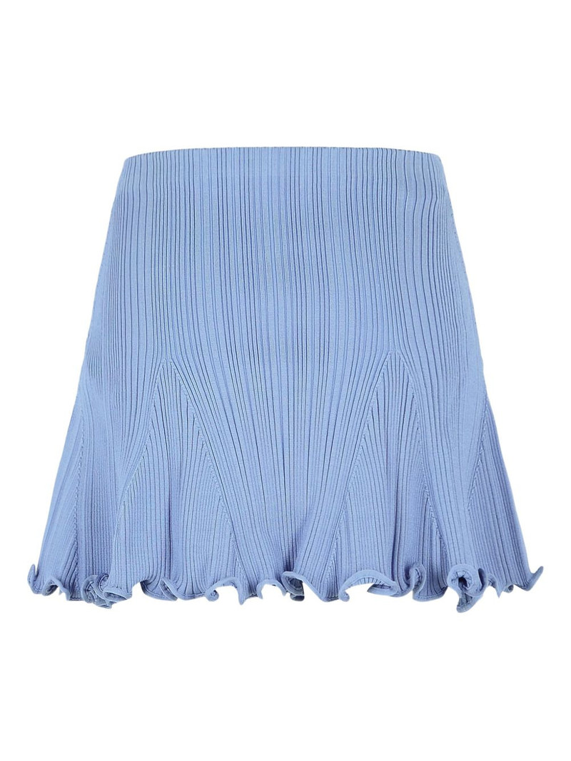 self-portrait flared-hem mini skirt outlook