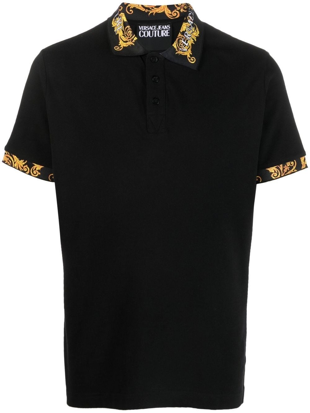 Logo Couture cotton polo shirt - 1