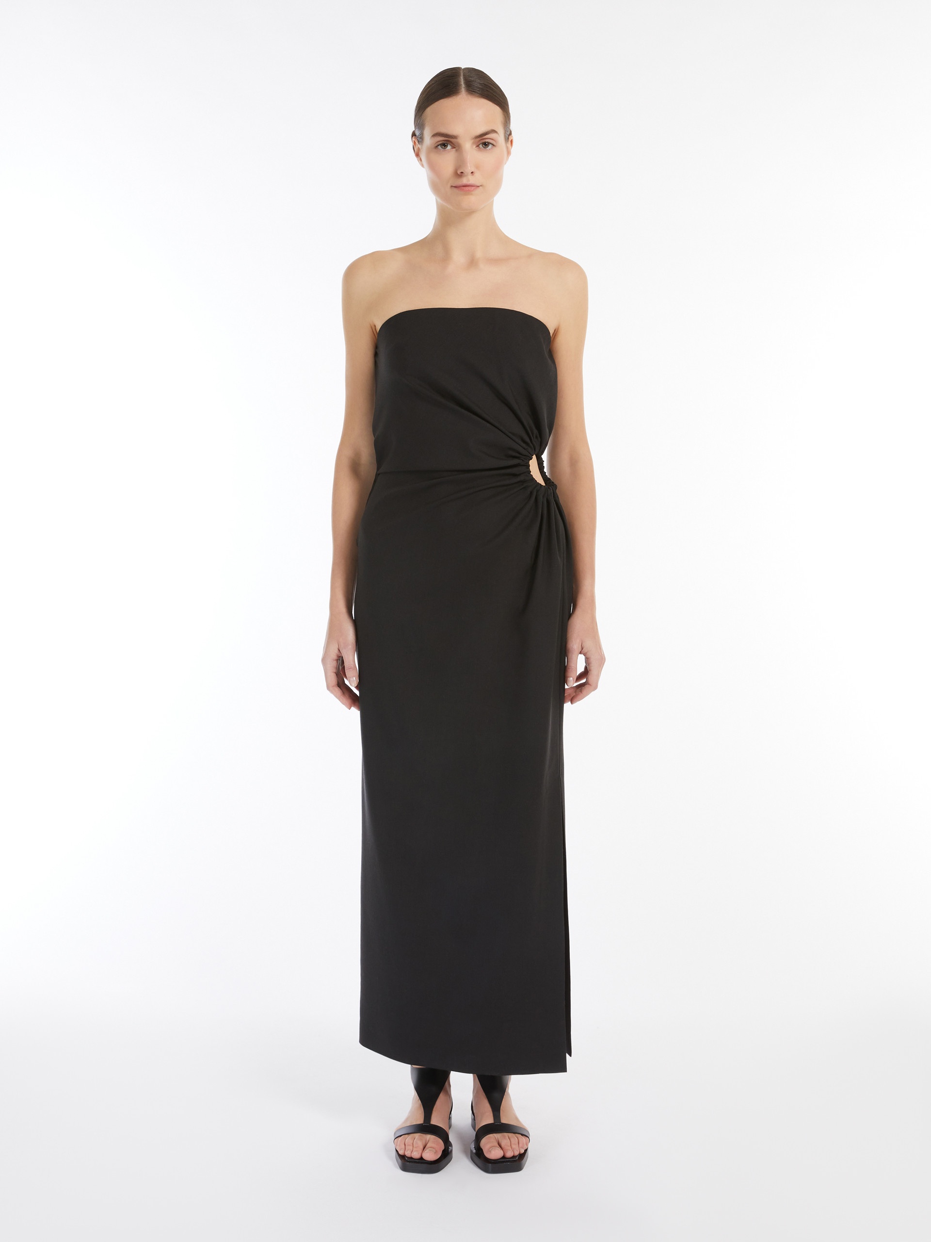 SILVA Wool, mohair and silk bustier dress - 3