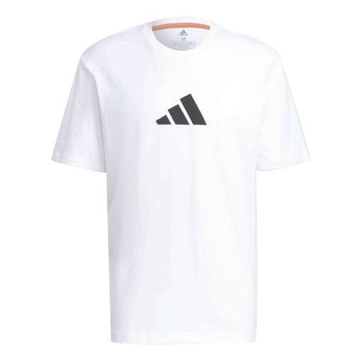 adidas Camo Loose Tee Back Printing Sports Short Sleeve White GQ8305 - 1