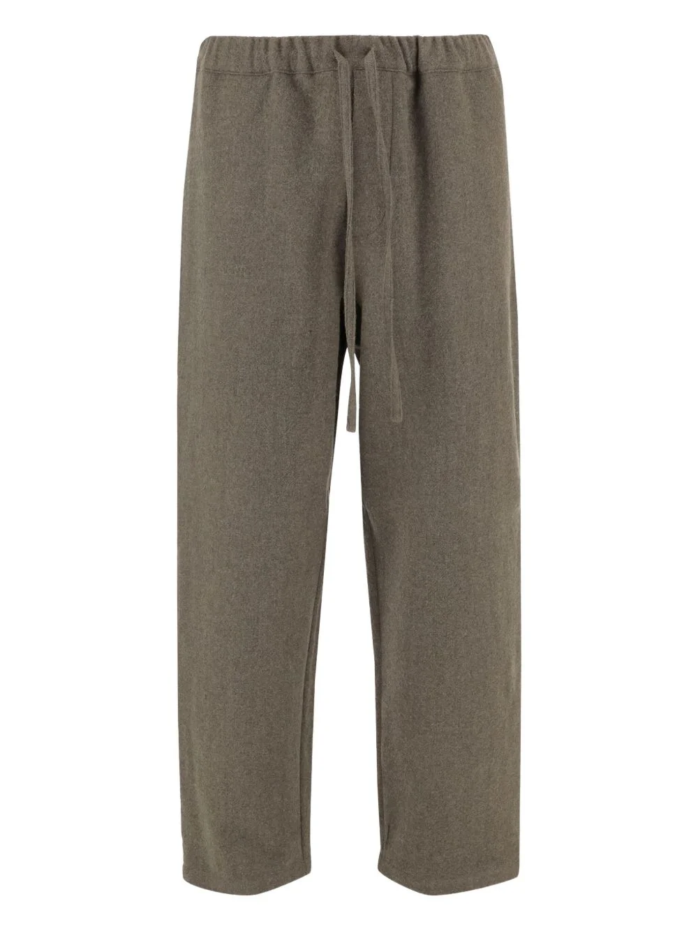 drawstring wool trousers - 1