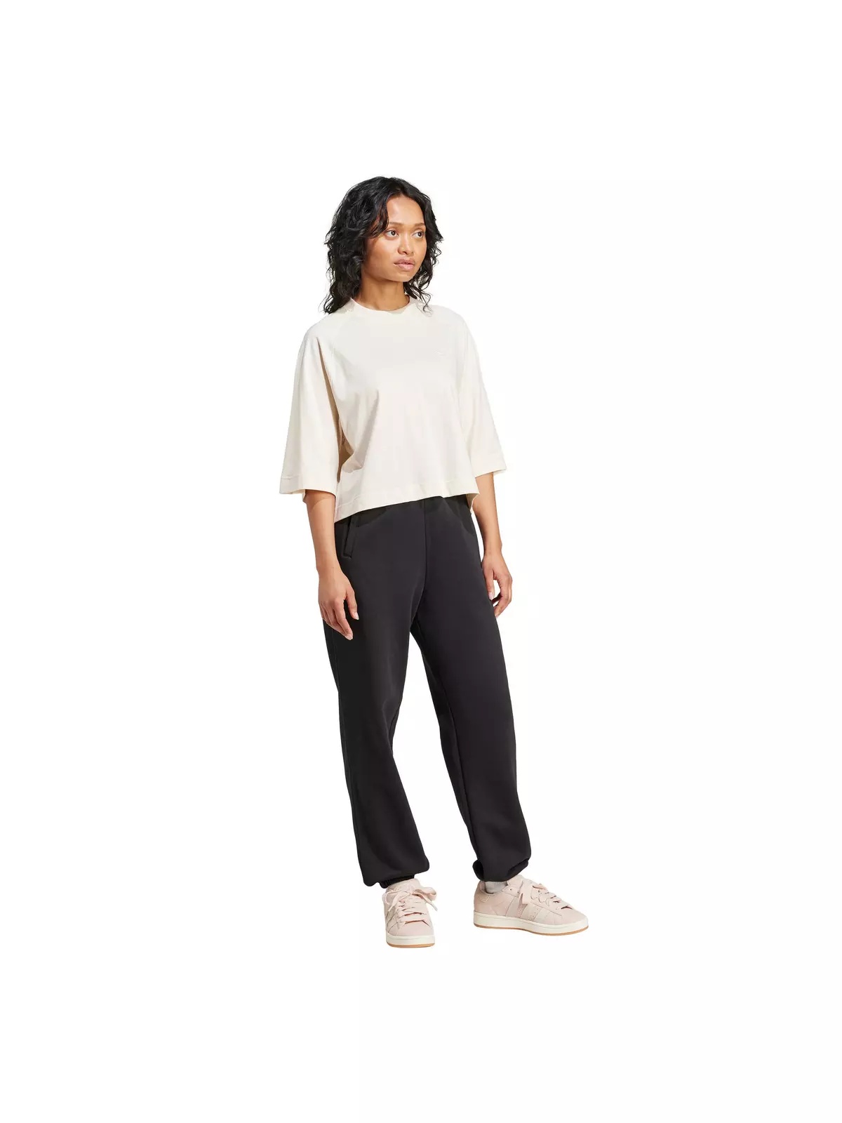 Women's Originals Essentials Fleece Loose Joggers - Black - 5
