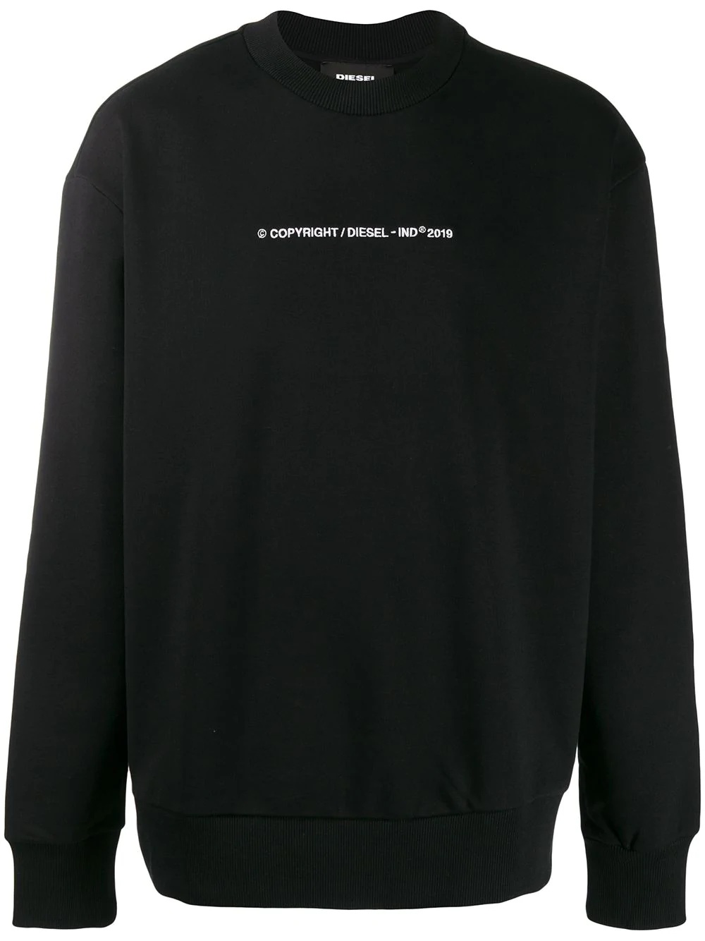 embroidered logo sweatshirt - 1