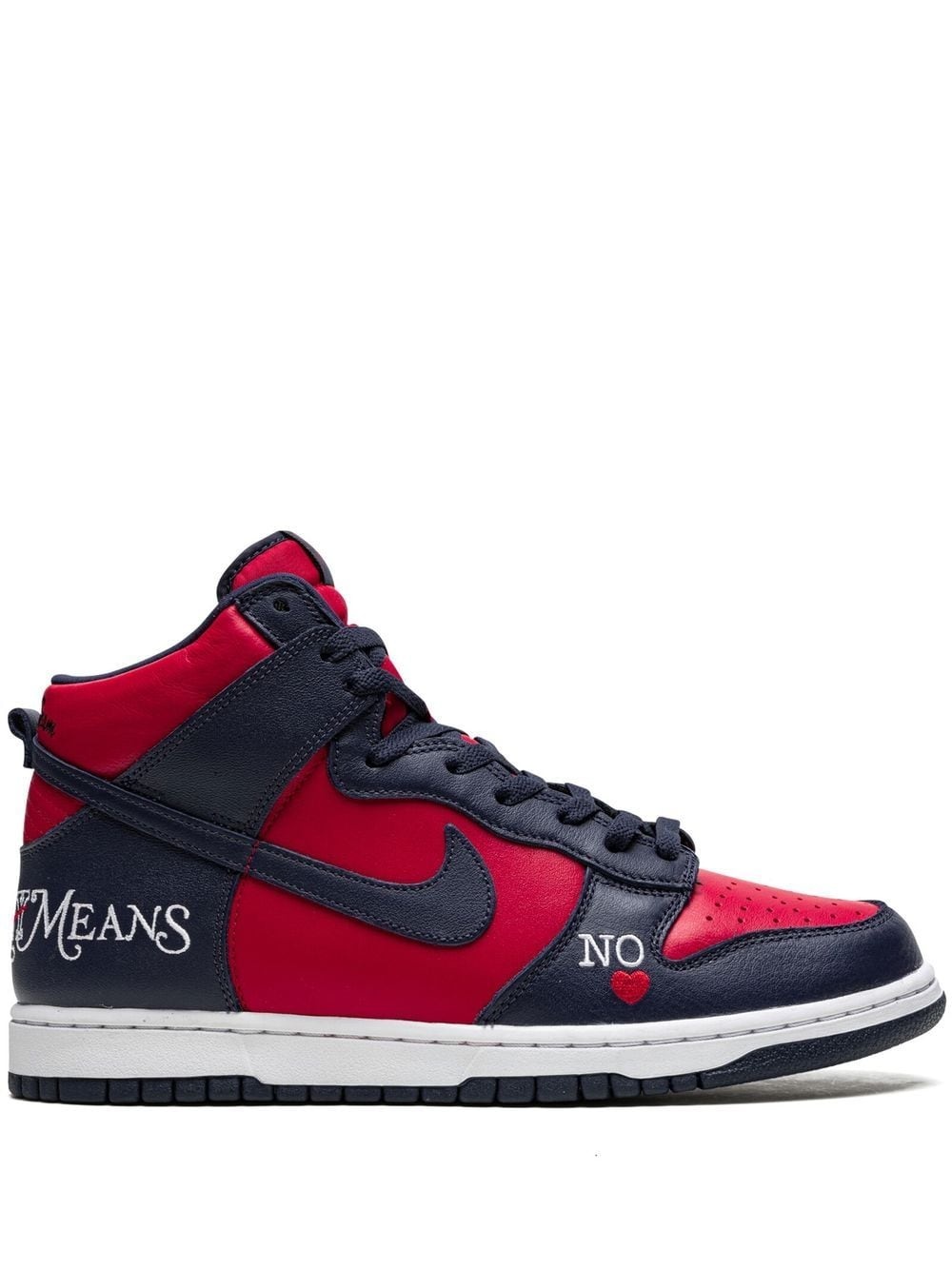 x Supreme SB Dunk High "By Any Means Navy/Red" sneakers - 1