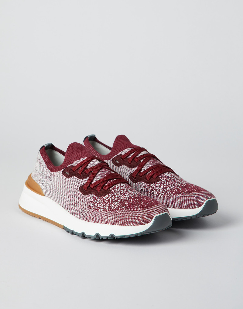 Cotton chiné knit runners 1