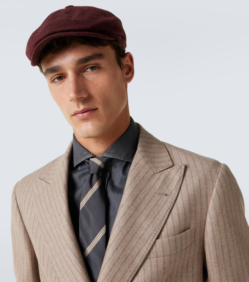 Brunello Cucinelli Wool and cashmere newsboy cap outlook