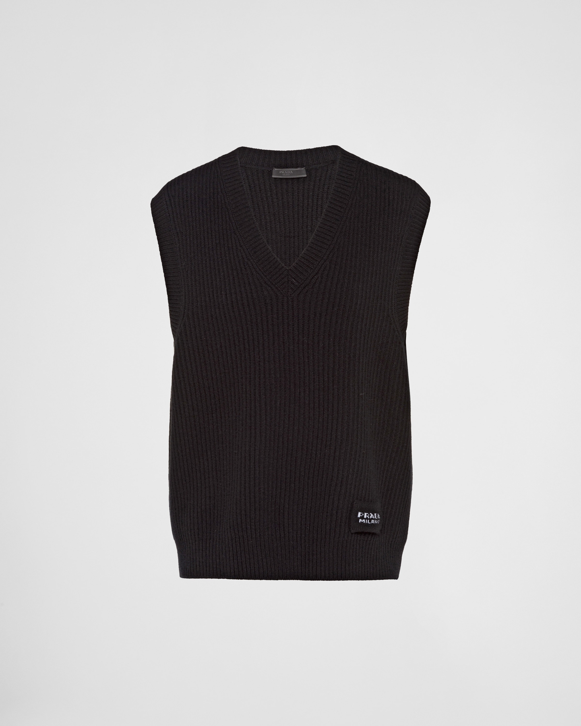 Wool and cashmere knit vest - 1