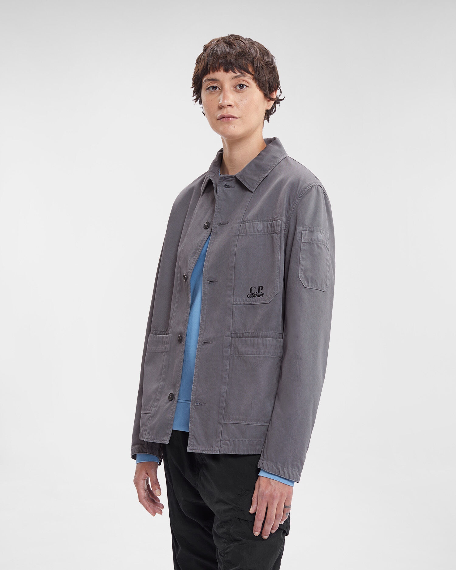 Military Twill Emerized Workwear Shirt - 3