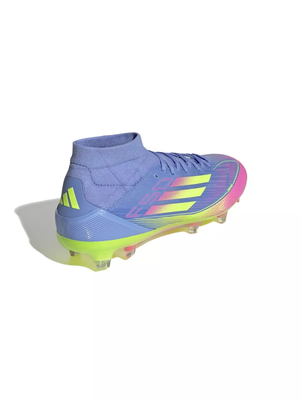 F50 Pro Mid FG "Blue Fusion/Lucid Lemon/Lucid Pink" Women's Soccer Cleat - 4