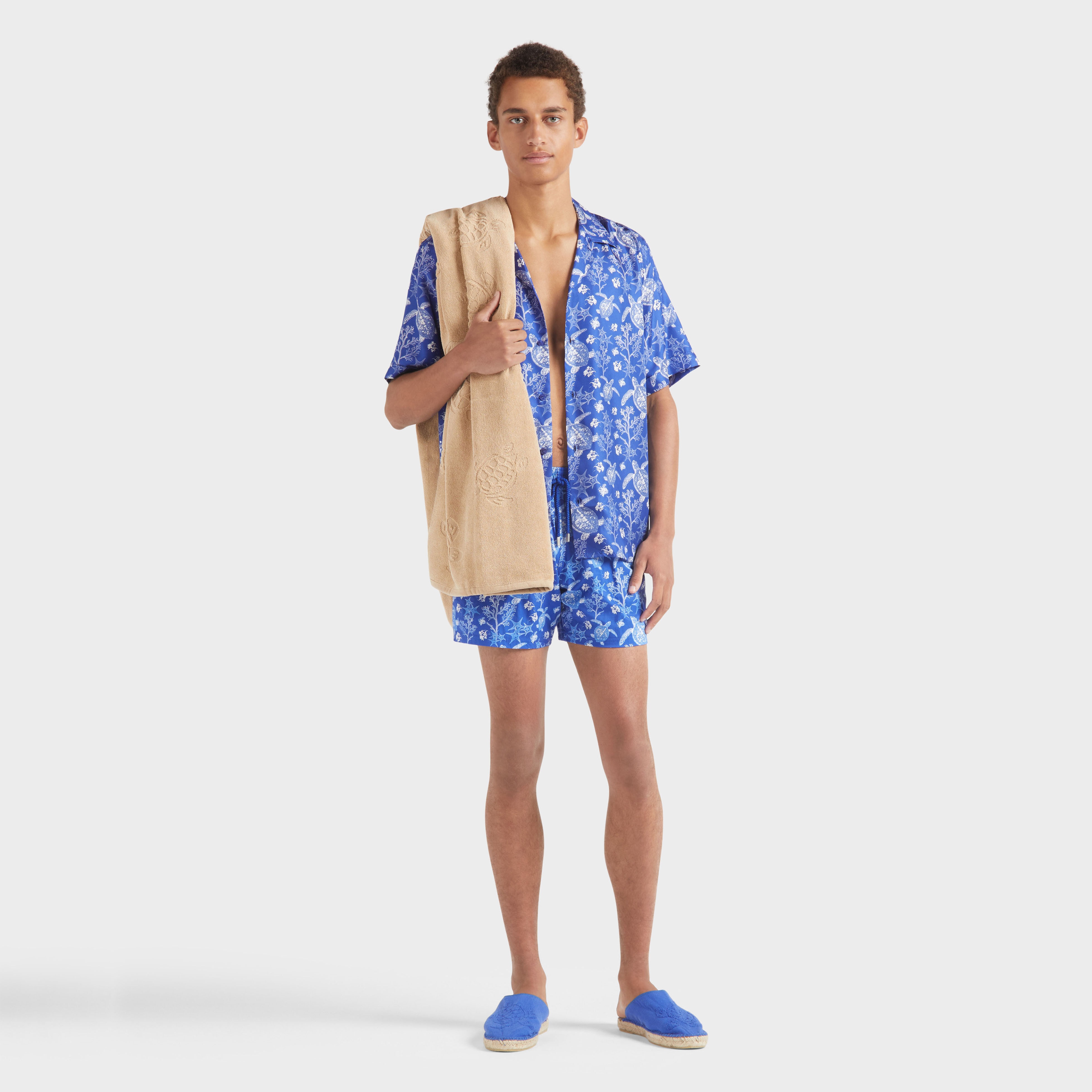 Men Silk Bowling Shirt X-Ray Turtles - 5