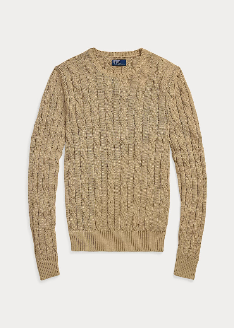 Cable-Knit Crewneck Sweater 1