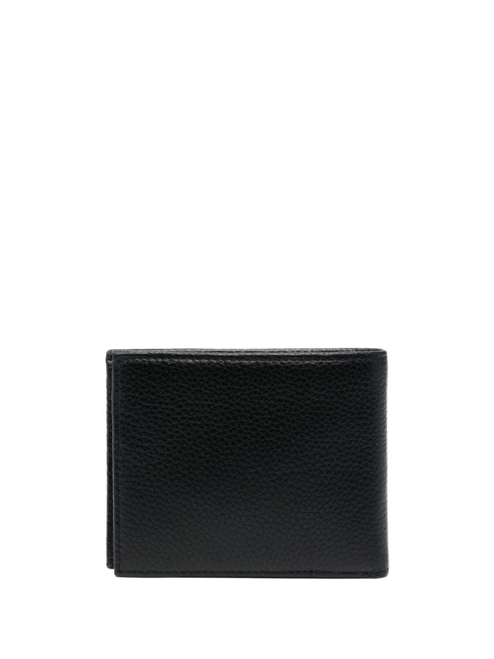 logo-plaque leather wallet - 2