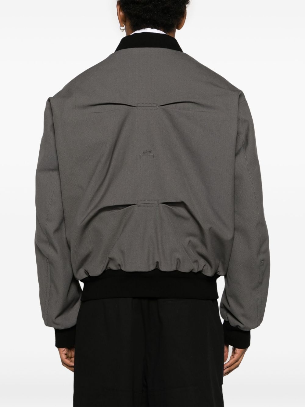 panelled cotton bomber jacket - 4